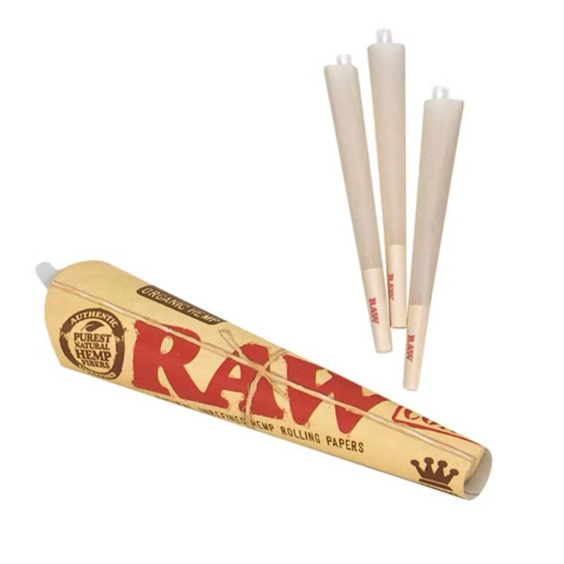 RAW King Pre-Roll 3pk Cones